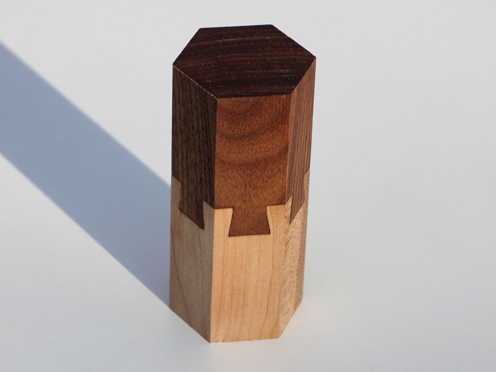 the finished dovetail joint